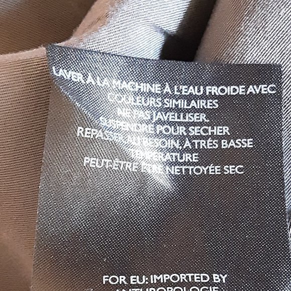 Maeve Grey Tie-Front Long-Sleeve Blouse Collar Size Medium - Picture 12 of 13